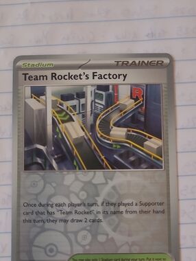 Pokemon Destined Rivals Team Rockets Factory Reverse Holo